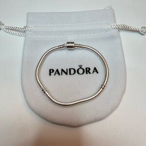 Pandora Bracelet Icons Barrel Clasp #598816C00 6.5 inch